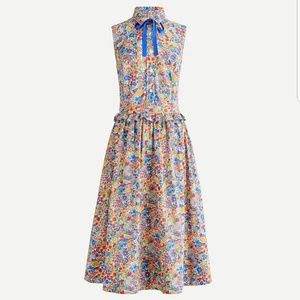 J.Crew Sleeveless Button-up Dress in Liberty Print